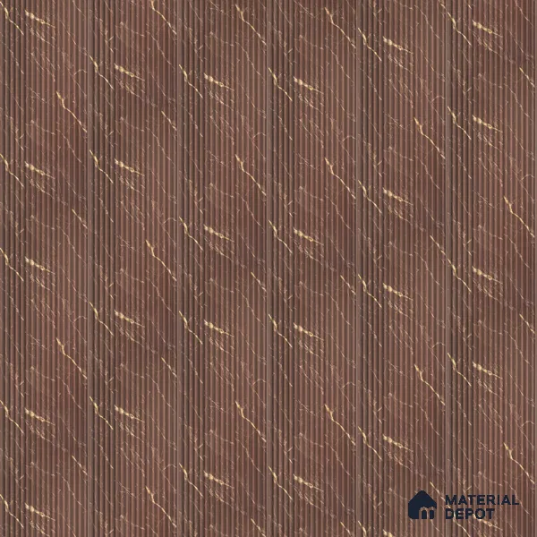 Cappucino Brown Marble Look PN 07009 8 ft x 6.1 inch Charcoal Panel - 7 mm | Suitable for Feature Wall, TV Unit & Living Room | Width is Subjected to 5% Variation