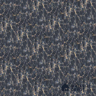 Blue Marble Look Charcoal Louver/Panel 8 ft x 6.1 inch - 7 mm | Ideal for Feature Wall, Living Room, Bedroom, Home, TV Unit | PN 07010
