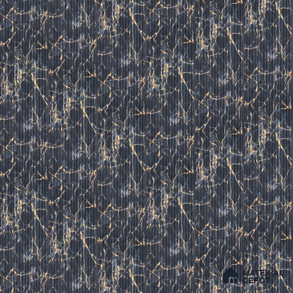 Blue Marble Look Charcoal Louver/Panel 8 ft x 6.1 inch - 7 mm | Ideal for Feature Wall, Living Room, Bedroom, Home, TV Unit | PN 07010