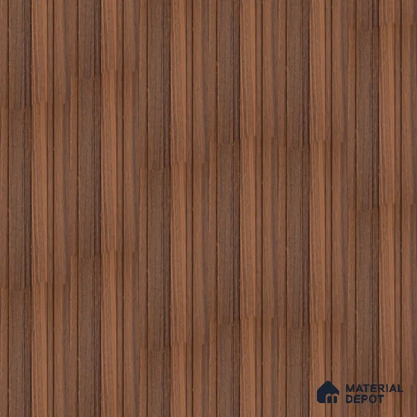Brown Wooden Look Charcoal Louver/Panel 9.5 ft x 4.6 inch - 8 mm | Ideal for Feature Wall, Living Room, Bedroom, Home, TV Unit | PN 07062