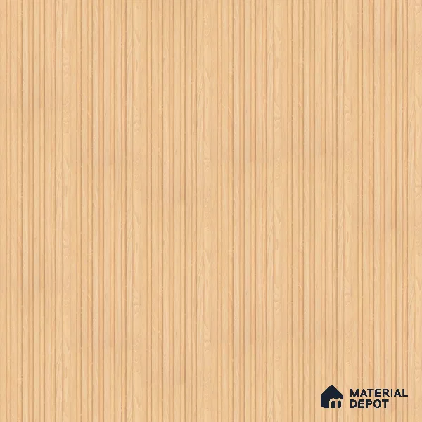 Beige Wooden Look Charcoal Louver/Panel 10 ft x 5 inch - 6 mm | Ideal for Feature Wall, Living Room, Bedroom, Home, TV Unit | PN 07097