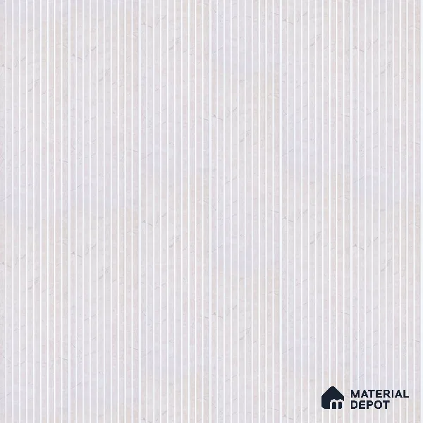 White Stone Look Charcoal Louver/Panel 9.5 ft x 6 inch - 6 mm | Ideal for Feature Wall, Living Room, Bedroom, Home, TV Unit | PN 07113