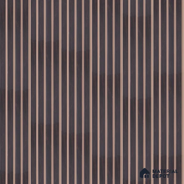 Brown Wooden Look Charcoal Louver/Panel 9.5 ft x 6 inch - 6 mm | Ideal for Feature Wall, Living Room, Bedroom, Home, TV Unit | PN 07123