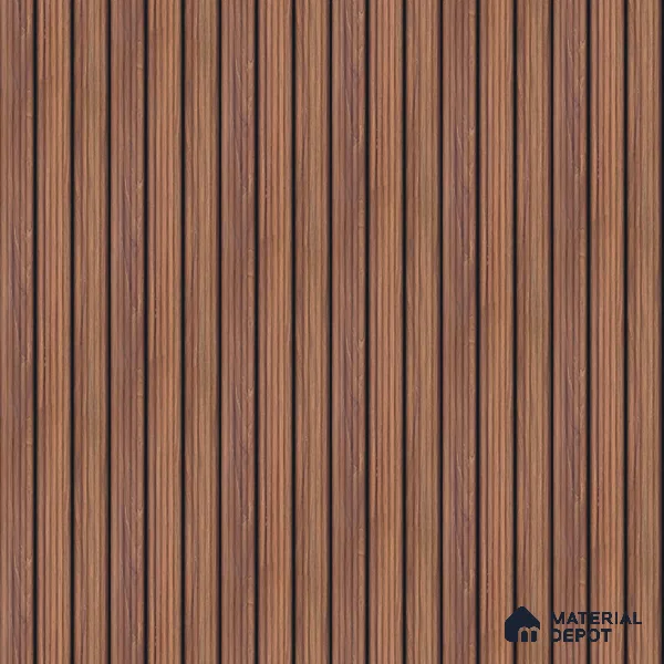Brown Wooden Look Charcoal Louver/Panel 9.5 ft x 6 inch - 6 mm | Ideal for Feature Wall, Living Room, Bedroom, Home, TV Unit | PN 07138