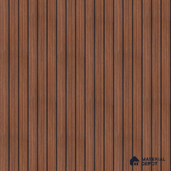 Brown Wooden Look Charcoal Louver/Panel 9.5 ft x 6 inch - 6 mm | Ideal for Feature Wall, Living Room, Bedroom, Home, TV Unit | PN 07140