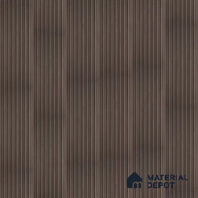 Brown Wooden Look Charcoal Louver/Panel 9.5 ft x 4.7 inch - 11 mm | Ideal for Feature Wall, Living Room, Bedroom, Home, TV Unit | PN 07161