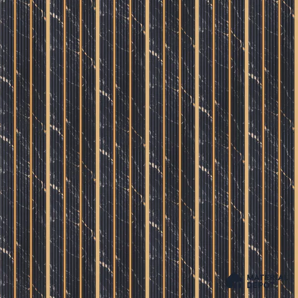 Graphite Black Marble Look PN 07445 8 ft x 4.8 inch PVC Panel - 10 mm | Suitable for Living Room, Bedroom & Office | Width is Subjected to 5% Variation