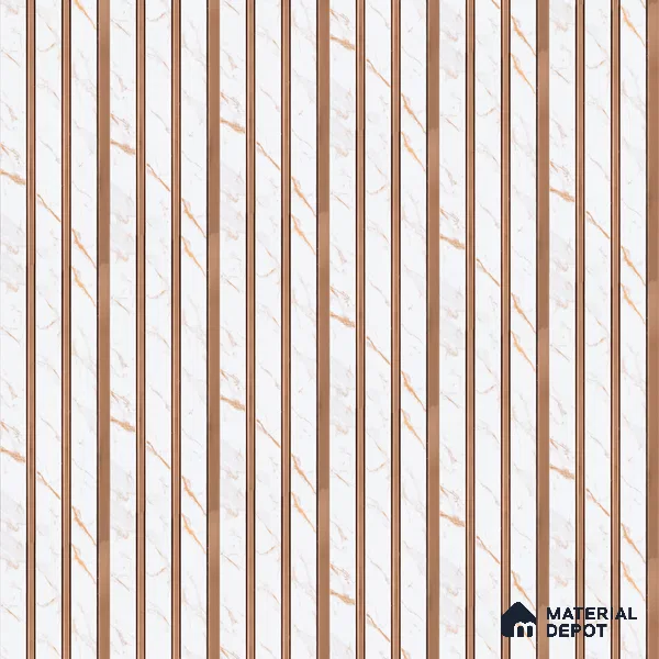 Ivory Pearl Marble Look PN 07459 8 ft x 4.8 inch PVC Panel - 10 mm | Suitable for Living Room, Bedroom & Office | Width is Subjected to 5% Variation