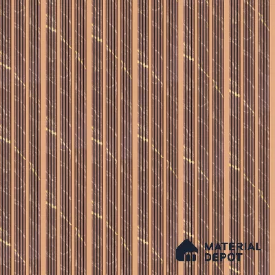 PN 07464 Marble Look Louver 8 ft x 0.4 ft Texture Finish  - 10 mm | Suitable for Feature Wall, TV Unit & Living Room