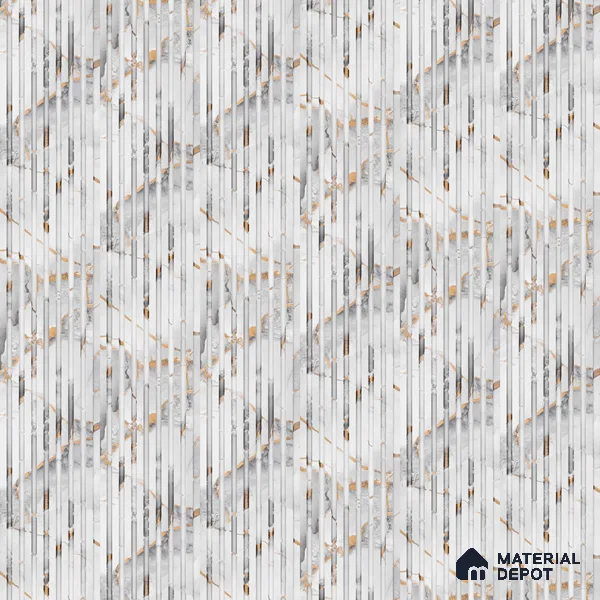 Dove Grey Marble Look PN 07484 8 ft x 4.8 inch PVC Panel - 10 mm | Suitable for Living Room, Bedroom & Office | Width is Subjected to 5% Variation