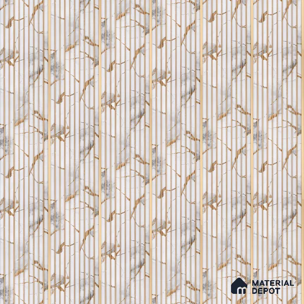 Dove Grey Marble Look PN 07495 8 ft x 6 inch PVC Panel - 10 mm | Suitable for Living Room, Bedroom & Office | Width is Subjected to 5% Variation