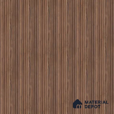 PN 07499 Wood Look Louver 8 ft x 0.5 ft Texture Finish  - 10 mm | Suitable for Feature Wall, TV Unit & Living Room