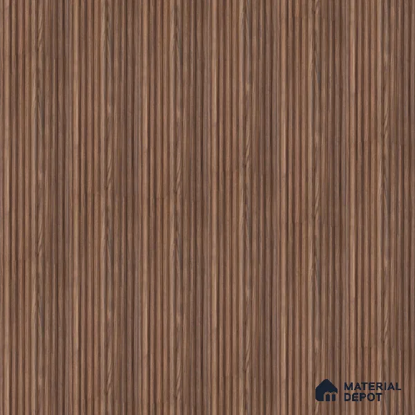 PN 07499 Wood Look Louver 8 ft x 0.5 ft Texture Finish  - 10 mm | Suitable for Feature Wall, TV Unit & Living Room