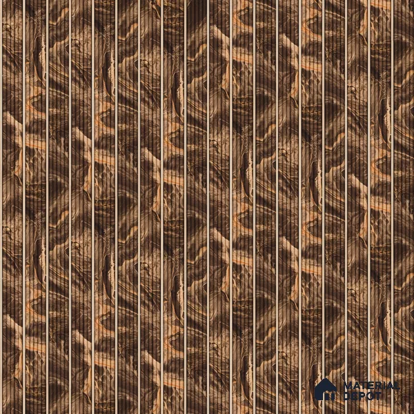 PN 07501 Marble Look Louver 8 ft x 0.5 ft Texture Finish  - 10 mm | Suitable for Feature Wall, TV Unit & Living Room