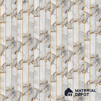 Dove Grey Marble Look PN 07508 8 ft x 6 inch PVC Panel - 10 mm | Suitable for Living Room, Bedroom & Office | Width is Subjected to 5% Variation