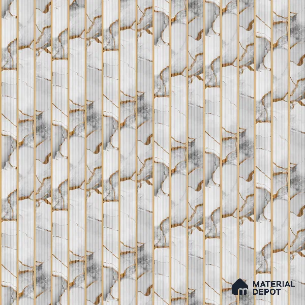 Dove Grey Marble Look PN 07508 8 ft x 6 inch PVC Panel - 10 mm | Suitable for Living Room, Bedroom & Office | Width is Subjected to 5% Variation