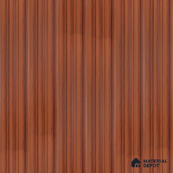 Brown Wood PN 07687 9.1 ft x 5 inch Charcoal Louvers/Panels - 12 mm | Suitable for Feature Wall, TV Unit & Living Room | Width is Subjected to 5% Variation