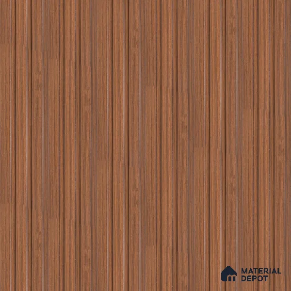 Brown Wood PN 07690 9.1 ft x 5 inch Charcoal Louvers/Panels - 12 mm | Suitable for Feature Wall, TV Unit & Living Room | Width is Subjected to 5% Variation
