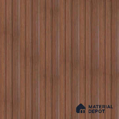 Brown Wood PN 07700 9.1 ft x 5 inch Charcoal Louvers/Panels - 12 mm | Suitable for Feature Wall, TV Unit & Living Room | Width is Subjected to 5% Variation