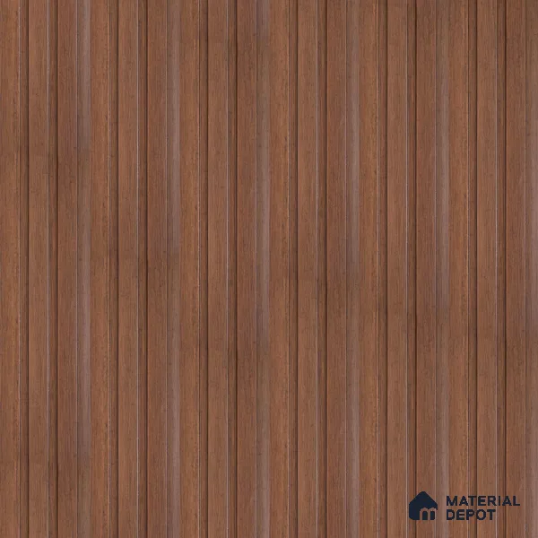 Brown Wood PN 07700 9.1 ft x 5 inch Charcoal Louvers/Panels - 12 mm | Suitable for Feature Wall, TV Unit & Living Room | Width is Subjected to 5% Variation