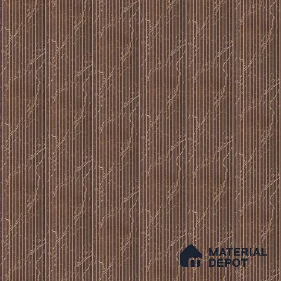 Cappucino Brown Marble Look PN 07820 8 ft x 7.8 inch Charcoal Panel - 6 mm | Suitable for Living Room, Bedroom & Office | Width is Subjected to 5% Variation