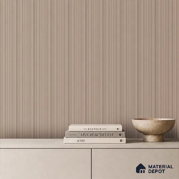 Mocha Brown Plain Colour Look PN 00001 9.5 ft x 4.8 inch Charcoal Panel - 12 mm | Suitable for Feature Wall, TV Unit & Living Room | Width is Subjected to 5% Variation