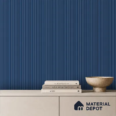 Prussian Blue Plain Colour Look PN 00517 9.5 ft x 4.8 inch Charcoal Panel - 12 mm | Suitable for Feature Wall, TV Unit & Living Room | Width is Subjected to 5% Variation