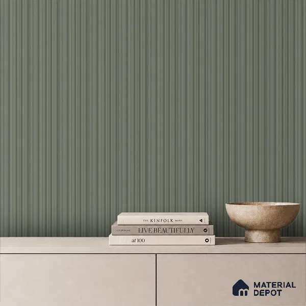 Smoke Grey Plain Colour Look PN 00518 9.5 ft x 4.8 inch Charcoal Panel - 12 mm | Suitable for Feature Wall, Living Room & Bedroom | Width is Subjected to 5% Variation