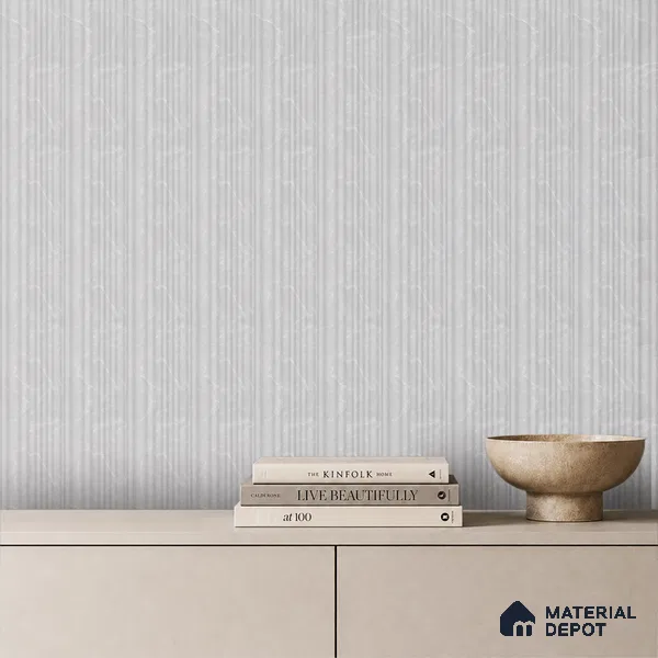 Light Grey Marble Look PN 00522 9.5 ft x 4.8 inch Charcoal Panel - 12 mm | Suitable for Feature Wall, TV Unit & Living Room | Width is Subjected to 5% Variation