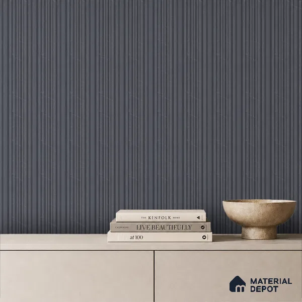 Graphite Grey Plain Colour Look PN 00523 9.5 ft x 4.8 inch Charcoal Panel - 12 mm | Suitable for Feature Wall, TV Unit & Living Room | Width is Subjected to 5% Variation