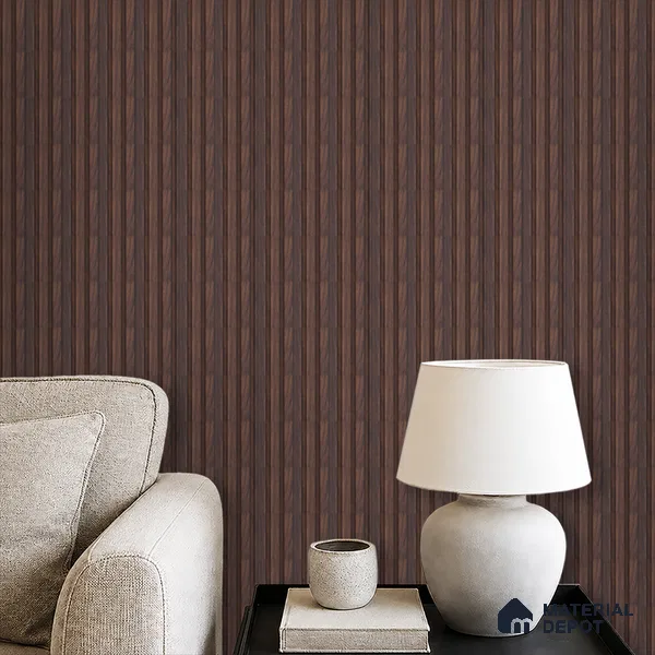 Wooden Look PN 00642 8 ft x 4.8 inch Charcoal Panel - 11 mm | Suitable for Feature Wall, TV Unit & Living Room | Width is Subjected to 5% Variation
