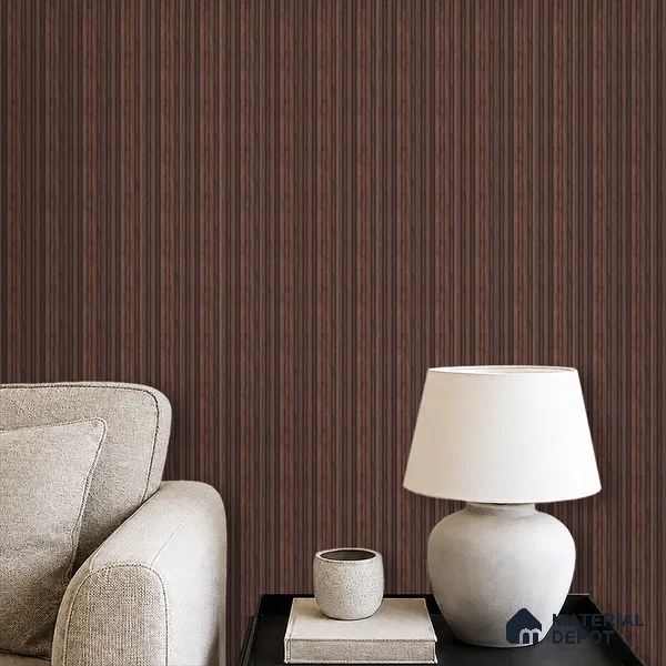 Wooden Look PN 00651 8 ft x 4.8 inch Charcoal Panel - 11 mm | Suitable for Feature Wall, TV Unit & Living Room | Width is Subjected to 5% Variation