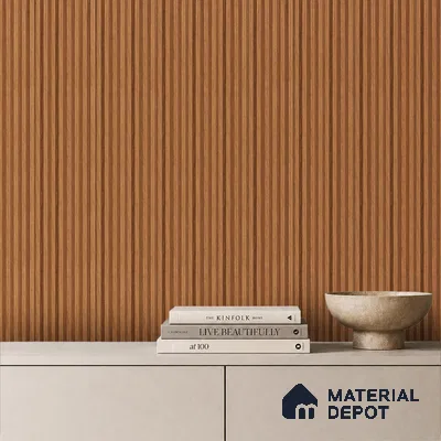Wooden Look PN 03399 9.5 ft x 4.8 inch Charcoal Panel - 11 mm | Suitable for Feature Wall, TV Unit & Living Room | Width is Subjected to 5% Variation