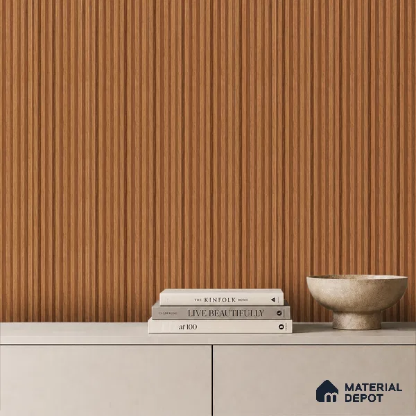 Wooden Look PN 03399 9.5 ft x 4.8 inch Charcoal Panel - 11 mm | Suitable for Feature Wall, TV Unit & Living Room | Width is Subjected to 5% Variation