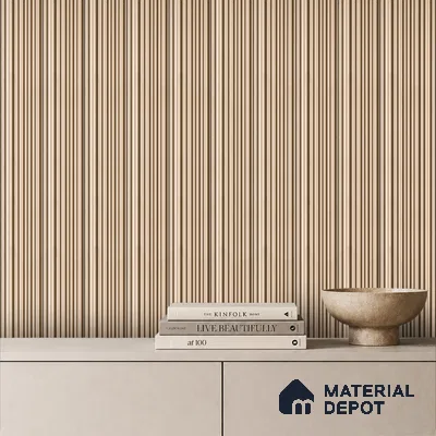 Cappuccino Beige Plain Colour Look PN 03540 9.5 ft x 4.7 inch Charcoal Panel - 12 mm | Suitable for Feature Wall, TV Unit & Living Room | Width is Subjected to 5% Variation