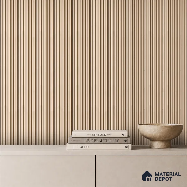 Cappuccino Beige Plain Colour Look PN 03540 9.5 ft x 4.7 inch Charcoal Panel - 12 mm | Suitable for Feature Wall, TV Unit & Living Room | Width is Subjected to 5% Variation