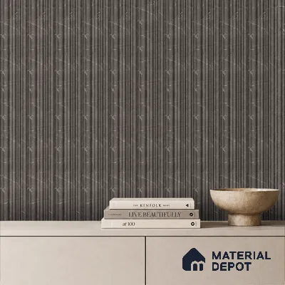 Cappucino Brown Marble Look PN 03542 9.5 ft x 4.7 inch Charcoal Panel - 12 mm | Suitable for Feature Wall, TV Unit & Living Room | Width is Subjected to 5% Variation