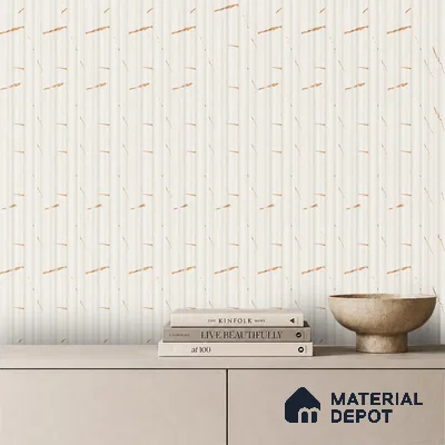 Almond Cream Marble Look PN 03543 9.5 ft x 4.7 inch Charcoal Panel - 12 mm | Suitable for Feature Wall, Living Room & Bedroom | Width is Subjected to 5% Variation