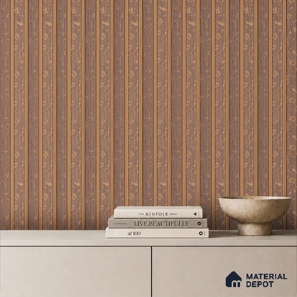 Mocha Brown Luxury Look PN 03560 9.5 ft x 4.8 inch Charcoal Panel - 11 mm | Suitable for Feature Wall, TV Unit & Living Room | Width is Subjected to 5% Variation