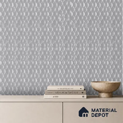 Cloud Grey Metallic Look PN 06073 9.5 ft x 4.7 inch Charcoal Panel - 7 mm | Suitable for Feature Wall, TV Unit & Living Room | Width is Subjected to 5% Variation