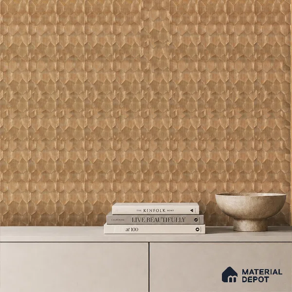 Teak Brown Metallic Look PN 06075 9.5 ft x 4.7 inch Charcoal Panel - 7 mm | Suitable for Feature Wall, TV Unit & Living Room | Width is Subjected to 5% Variation