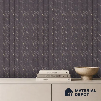 Graphite Grey Marble Look PN 06085 9.5 ft x 4.6 inch Charcoal Panel - 8 mm | Suitable for Feature Wall, TV Unit & Living Room | Width is Subjected to 5% Variation