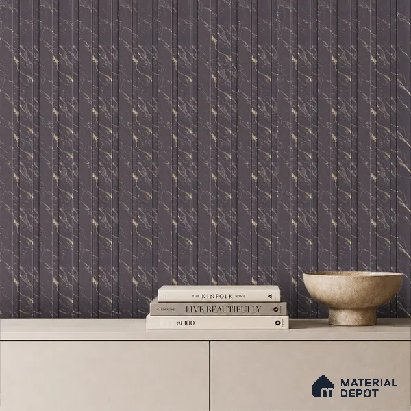 Graphite Grey Marble Look PN 06085 9.5 ft x 4.6 inch Charcoal Panel - 8 mm | Suitable for Feature Wall, TV Unit & Living Room | Width is Subjected to 5% Variation
