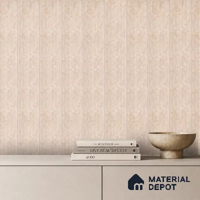 Warm Beige Marble Look PN 06536 8 ft x 3.6 inch Charcoal Panel - 6 mm | Suitable for TV Unit, Living Room & Bedroom | Width is Subjected to 5% Variation