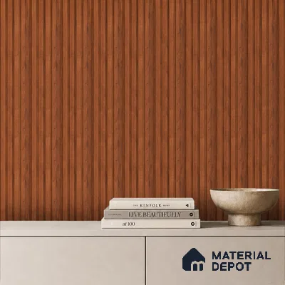 Wooden Look PN 06539 8 ft x 0.4 inch Charcoal Panel - 11 mm | Suitable for TV Unit, Living Room & Bedroom | Width is Subjected to 5% Variation