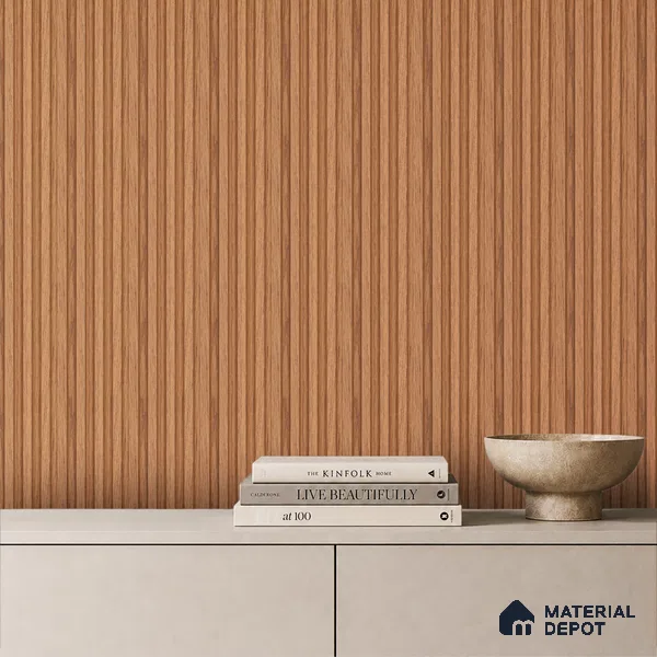 Wooden Look PN 06812 9.2 ft x 4.8 inch Charcoal Panel - 12 mm | Suitable for Living Room, Bedroom & TV Cabinet | Width is Subjected to 5% Variation