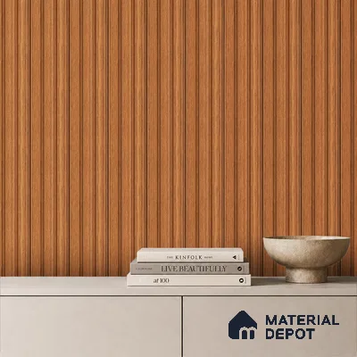 Wooden Look PN 06816 9.2 ft x 4.8 inch Charcoal Panel - 12 mm | Suitable for Living Room, Bedroom & TV Cabinet | Width is Subjected to 5% Variation
