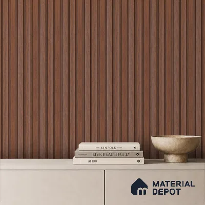 Wooden Look PN 06819 9.2 ft x 4.8 inch Charcoal Panel - 12 mm | Suitable for Living Room, Bedroom & TV Cabinet | Width is Subjected to 5% Variation