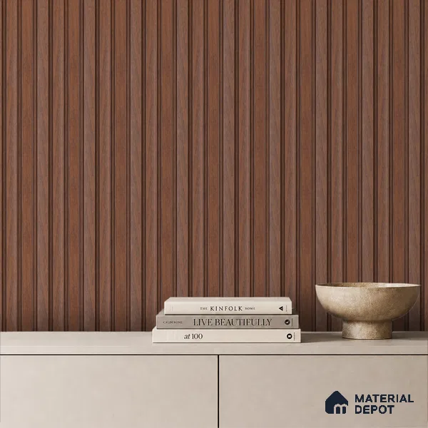 Wooden Look PN 06819 9.2 ft x 4.8 inch Charcoal Panel - 12 mm | Suitable for Living Room, Bedroom & TV Cabinet | Width is Subjected to 5% Variation