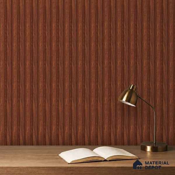 Wooden Look PN 06845 9.2 ft x 4.9 inch Charcoal Panel - 12 mm | Suitable for Living Room, Bedroom & TV Cabinet | Width is Subjected to 5% Variation
